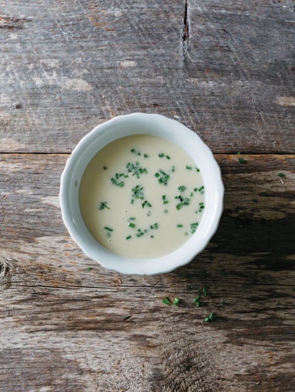Herbed corn soup