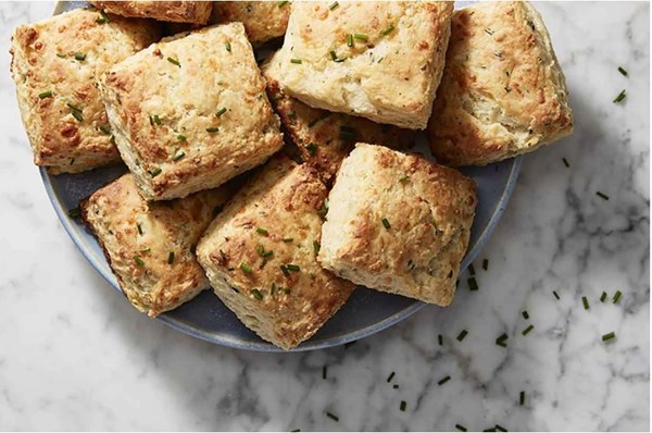 Herbed cream cheese biscuits 