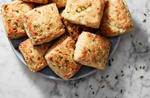 Herbed cream cheese biscuits