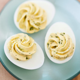 Herbed deviled eggs
