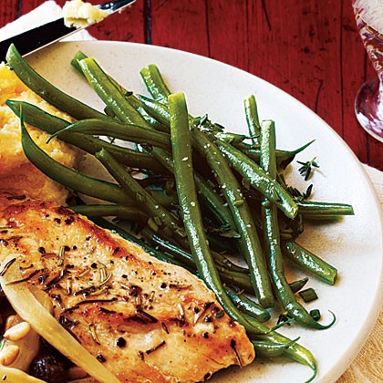 Herbed green beans