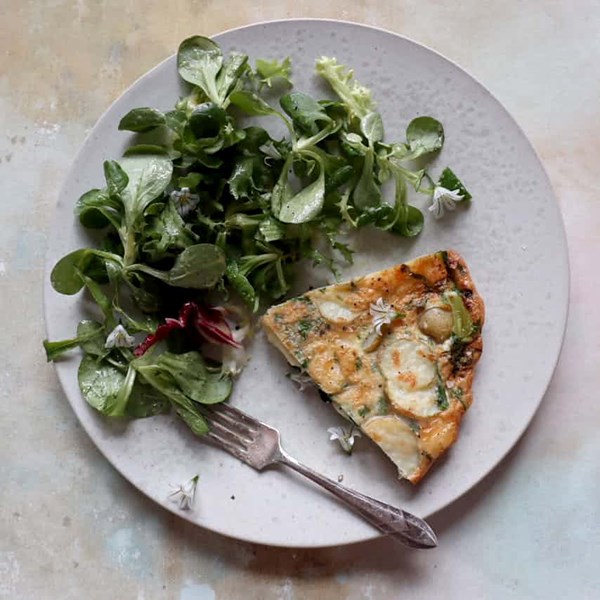 Herbed Jersey frittata