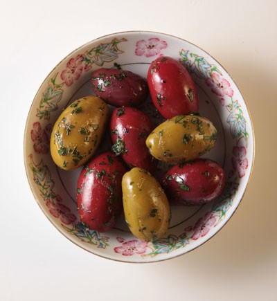 Herbed olives