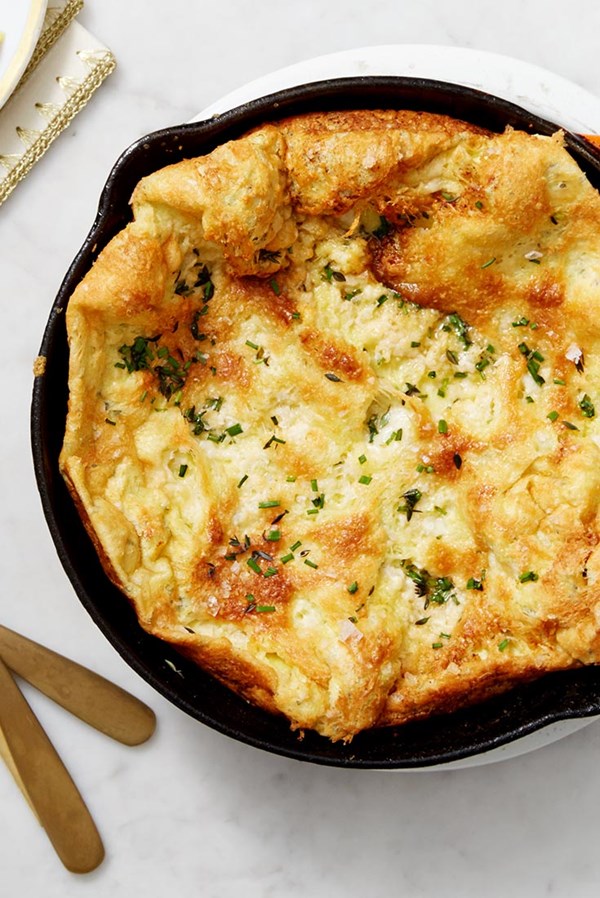 Herbed Parmesan Dutch baby
