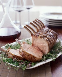 Herbed pork rib roast
