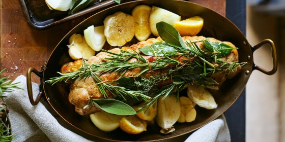 Herbed pork roast