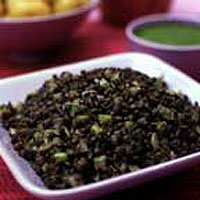 Herbed Puy lentils 