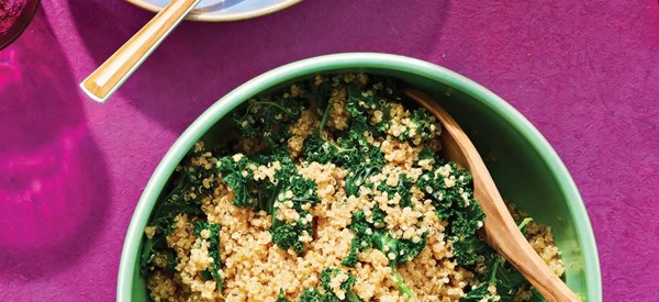 Herbed quinoa with kale 