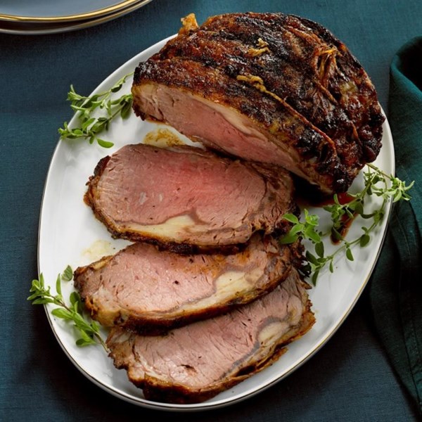 Herbed rib roast