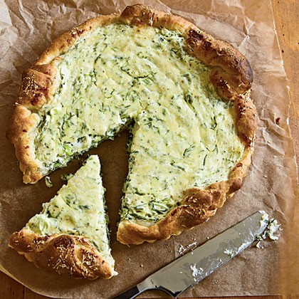 Herbed ricotta tart