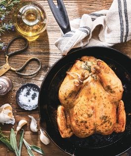 Herbed roast chicken