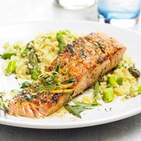 Herbed salmon