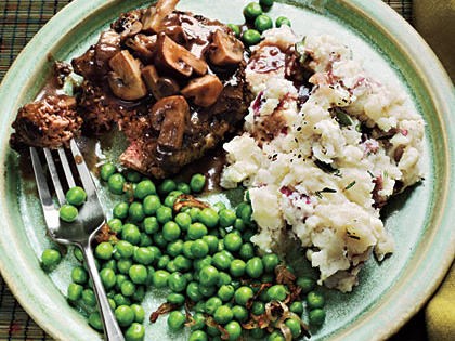 Herbed smashed potatoes