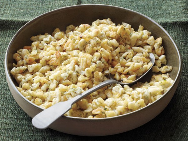 Herbed spaetzle