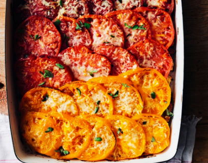 Herbed tomato gratin