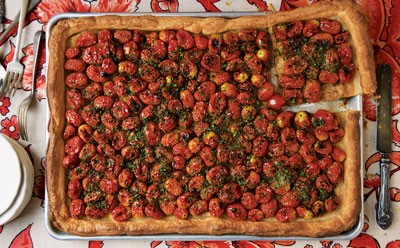 Herbed tomato tart (Torta di pomodori)