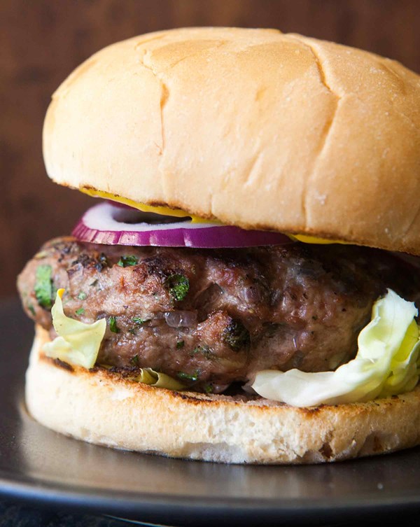 Herbed turkey burger