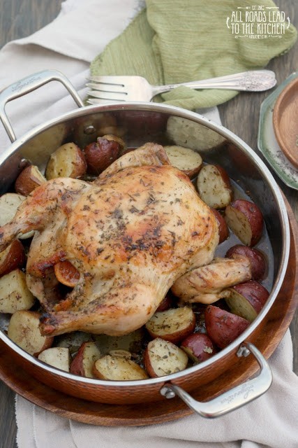 Herbes de Provence roasted chicken and potatoes