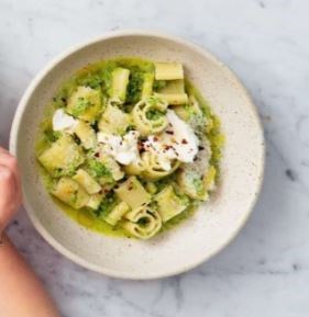Herby chunk pesto [pasta]