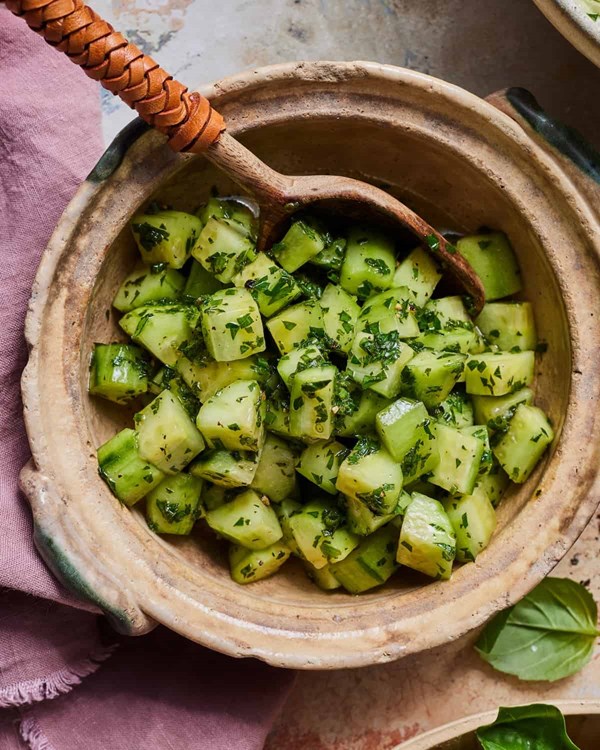 Herby cucumber salad