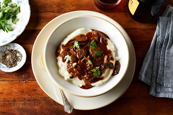 Herby mushroom stew