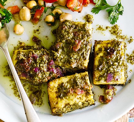 Herby paneer parcels