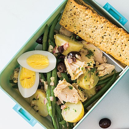 Herby potato, green bean, and tuna salad