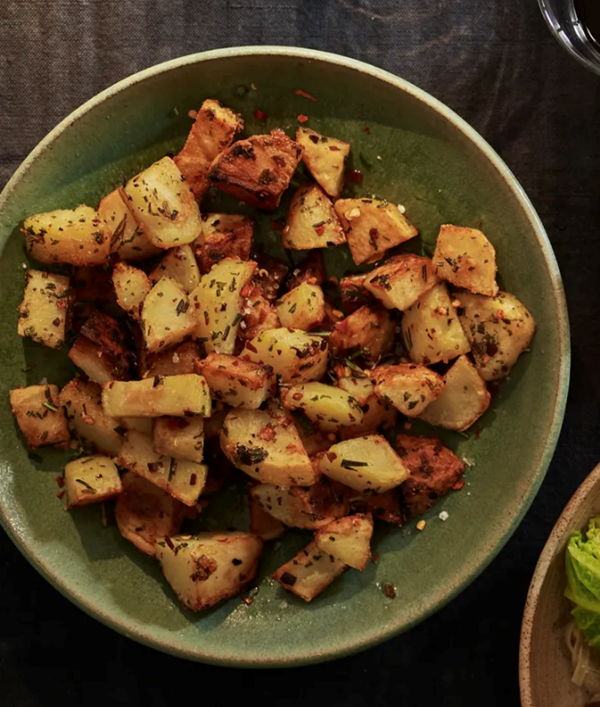 Herby roast potatoes