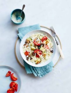 Herby roast vegetable risotto