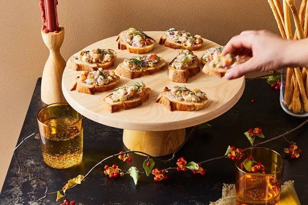 Herby shrimp toasts