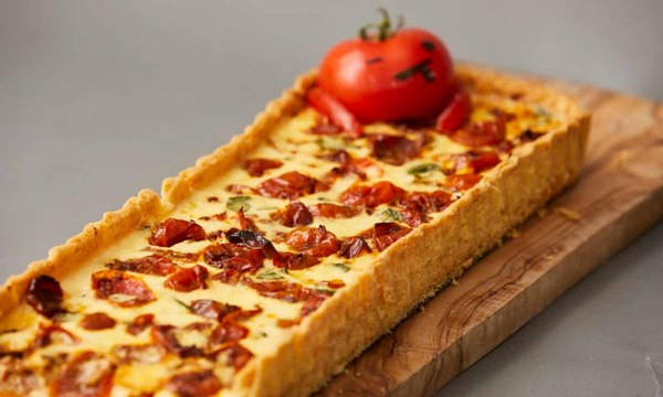 'Here today, gone tomato' quiche