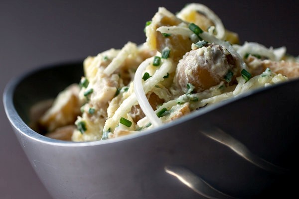 Herring-and-potato salad with brown butter