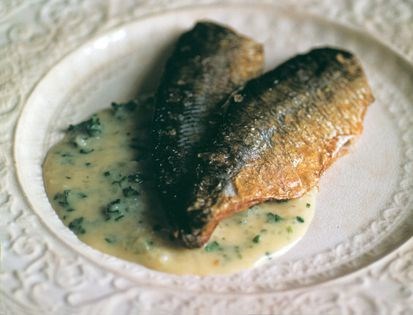 Herrings with mustard sauce