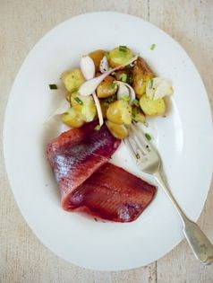 Herrings with potato à la Suédoise