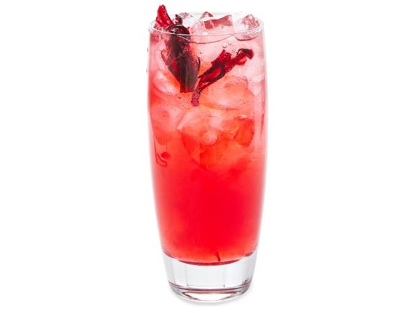 Hibiscus gin-and-tonic