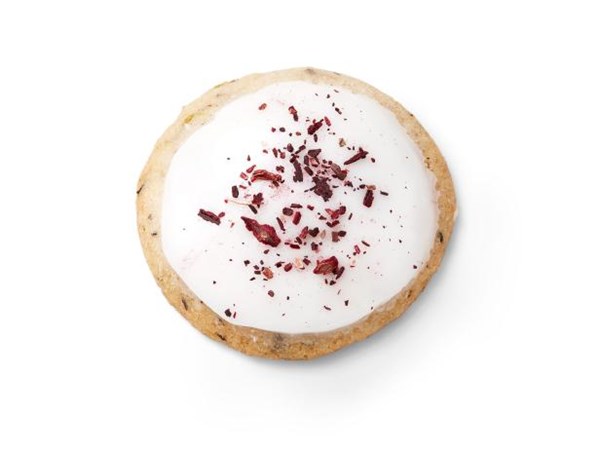 Hibiscus-ginger cookies 