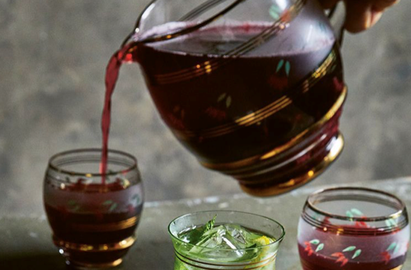 Hibiscus iced tea