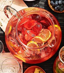 Hibiscus-lemon water