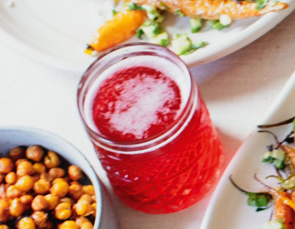 Hibiscus rose soda