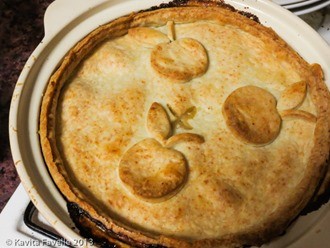 Higgidy pork and apple Stroganoff pie with cheddar crust
