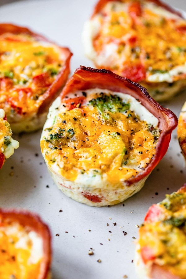 High protein egg white muffins