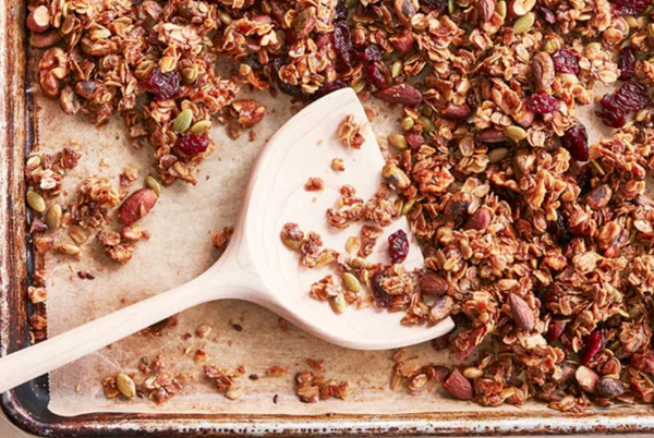 Higher protein/less sugar granola