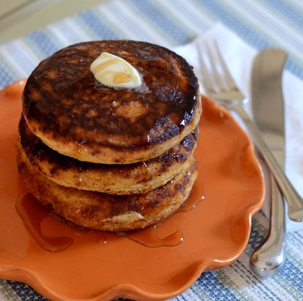 Hoecakes with maple butter