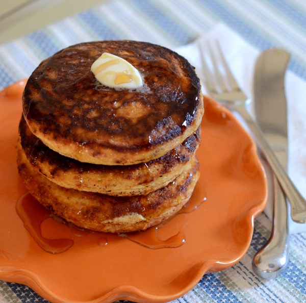 Hoecakes with maple butter