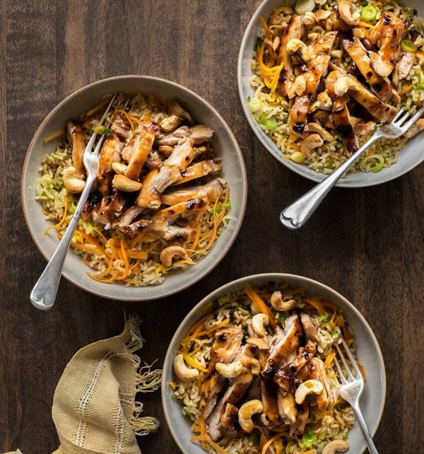 Hoisin chicken stir-fried rice