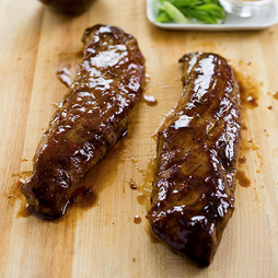 Hoisin-glazed pork tenderloin