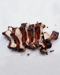 Hoisin-glazed ribs