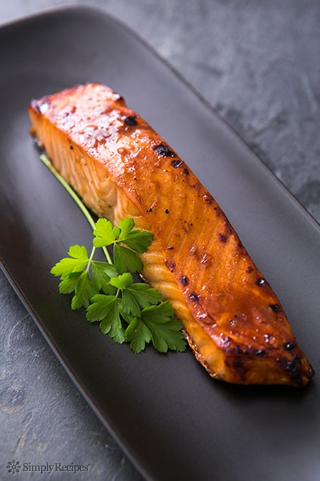 Hoisin glazed salmon