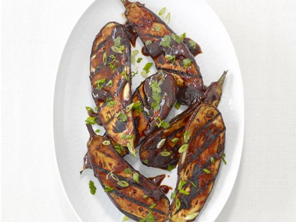 Hoisin grilled eggplant