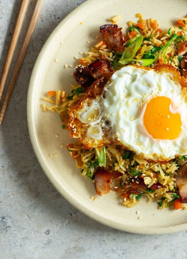 Hoisin pork belly fried rice 